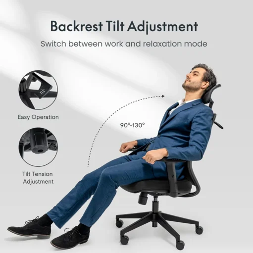 Office Chair with Coat Hanger BS3 - Image 5