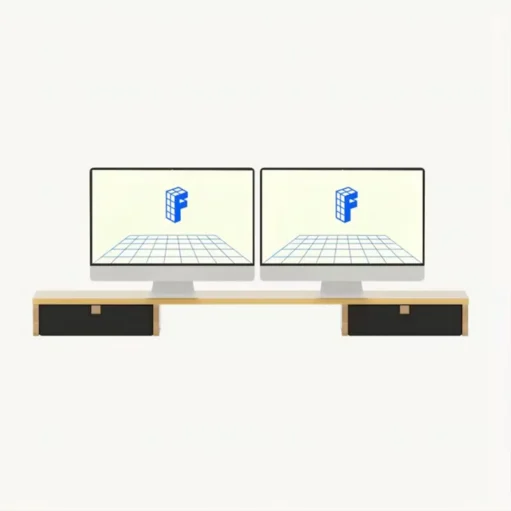 Monitor Riser Stand with Drawers DO04
