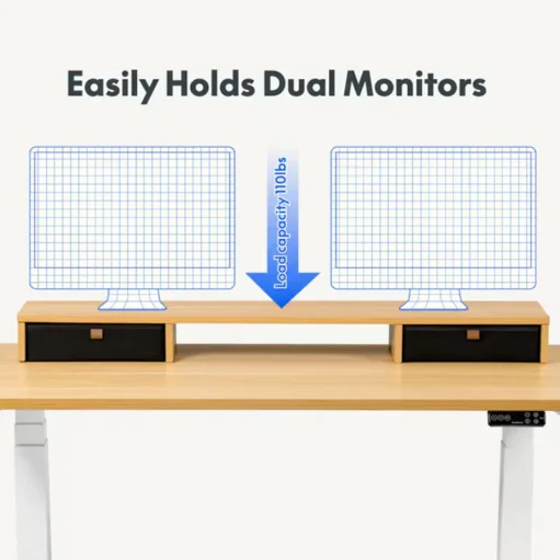 Monitor Riser Stand with Drawers DO04 - Image 5