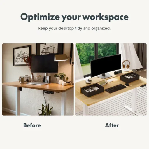 Monitor Riser Stand with Drawers DO04 - Image 9