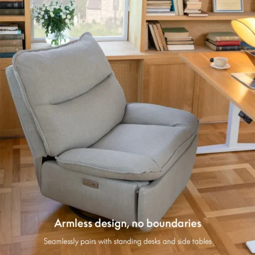 Swivel and Rocking Recliner with Sturdy Metal Base XR6 (Lotus) - Image 9