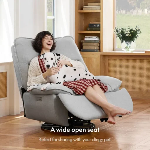 Swivel and Rocking Recliner with Sturdy Metal Base XR6 (Lotus) - Image 5