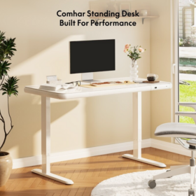 Comhar Standing Desk Glass Top with Round Corner Q3G - Image 14