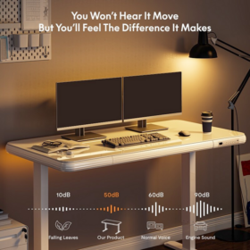 Comhar Standing Desk Glass Top with Round Corner Q3G - Image 5