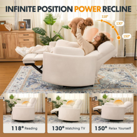 Mochi Oversized 1.5-Seater Power Recliner Chair - Image 4