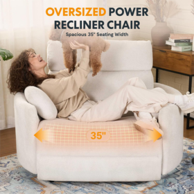 Mochi Oversized 1.5-Seater Power Recliner Chair - Image 8