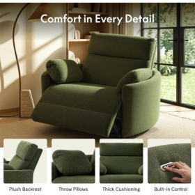Mochi Oversized 1.5-Seater Power Recliner Chair - Image 11